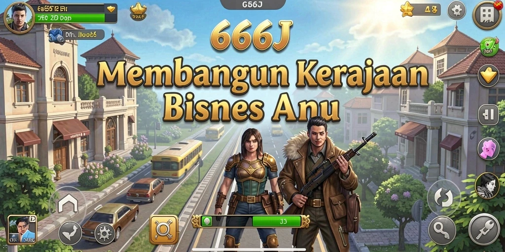 Screenshot gameplay <strong>666J</strong> menampilkan strategi bisnis yang mendebarkan.