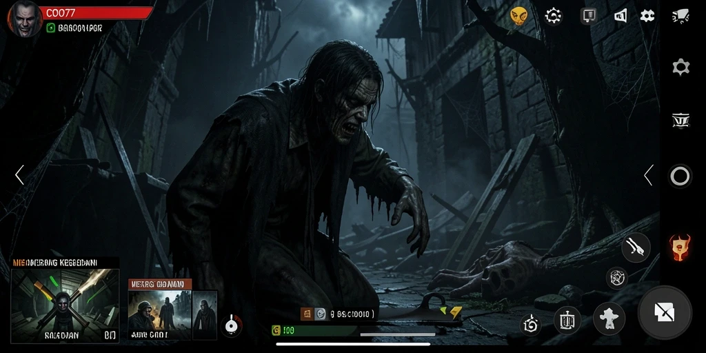 Gameplay COO77 yang penuh ketegangan dalam suasana Horror.