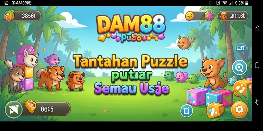 Screenshot menampilkan gameplay DAM88 yang menarik dan penuh tantangan puzzle.