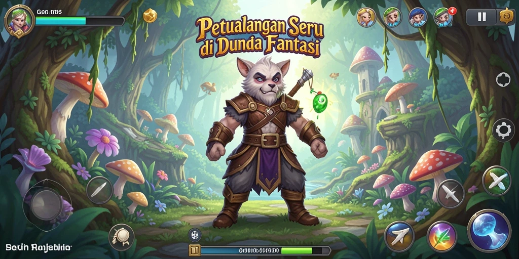 Tampilan gameplay petualangan yang memukau di G668.