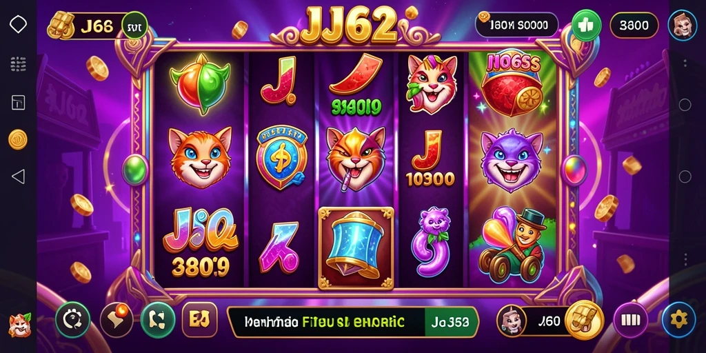 Screenshot gameplay JJ62 dengan tampilan Slot yang menarik.