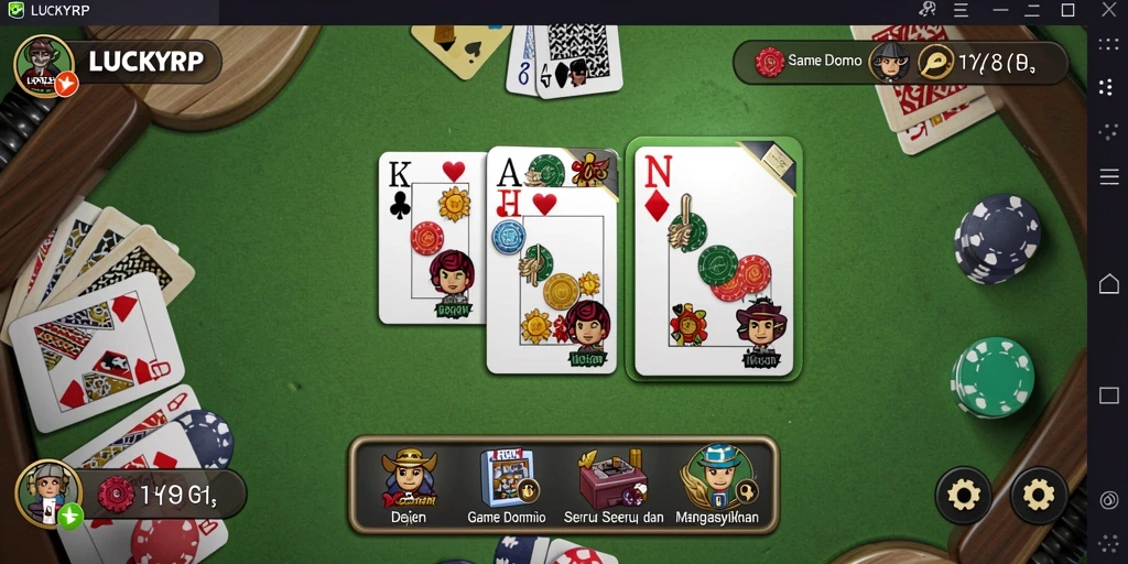 Tampilan gameplay seru dari LUCKYRP yang penuh aksi.