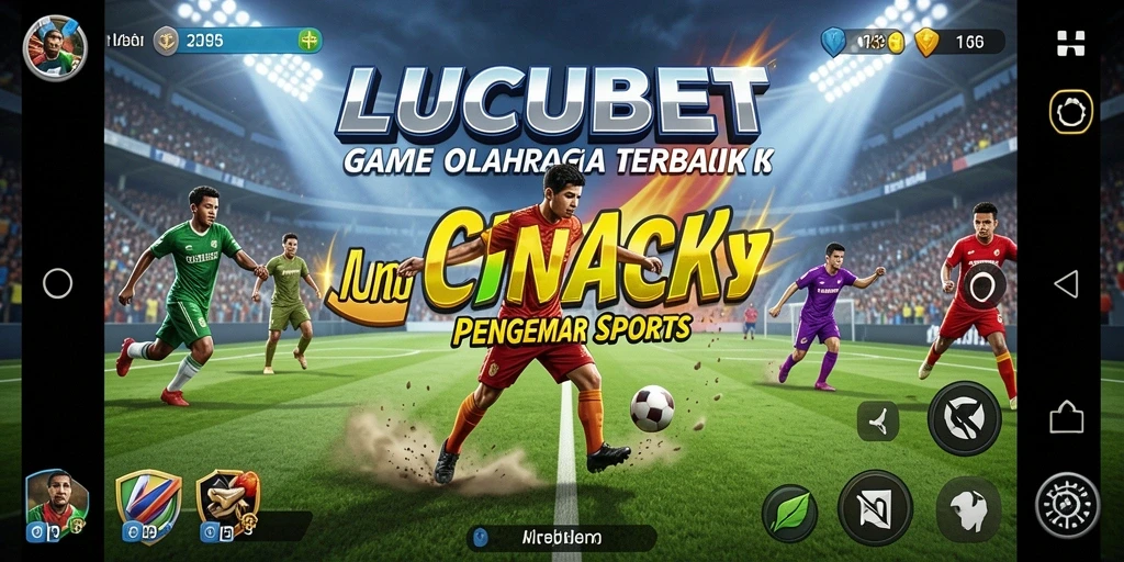 Screenshot gameplay LUCUBET menampilkan aksi olahraga yang mendebarkan.