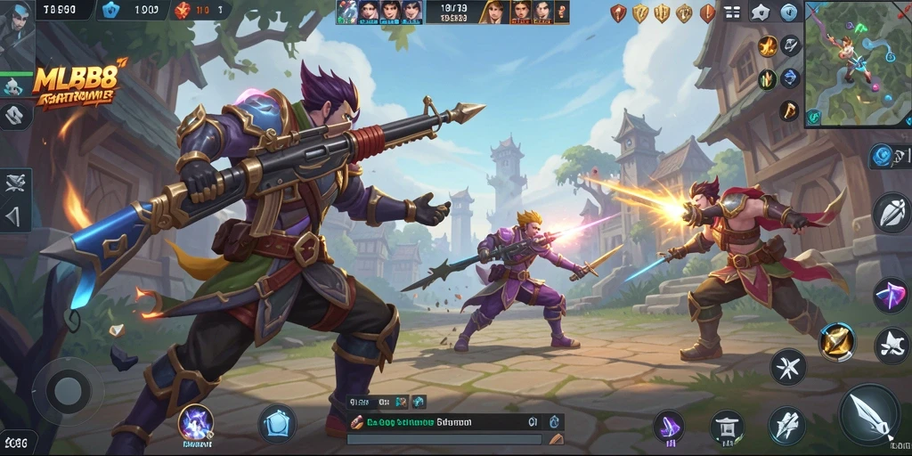 Screenshot MLBB8 menampilkan pertarungan seru dalam mode Battle Royale.