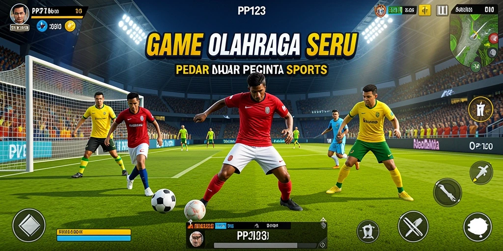 Screenshot utama PP123 menunjukkan pengalaman gameplay yang mendebarkan dalam olahraga.