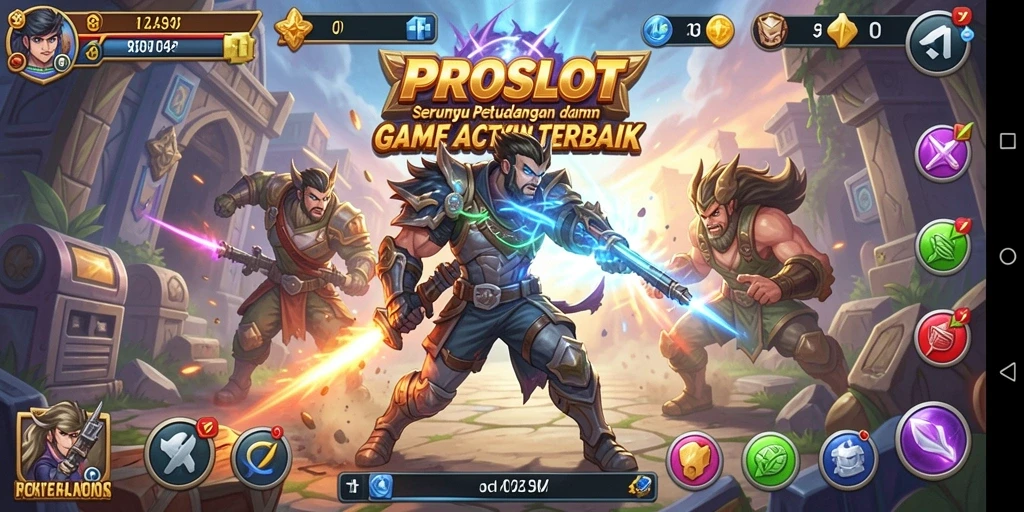 Tampilan seru gameplay PROSLOT dengan aksi yang mendebarkan.