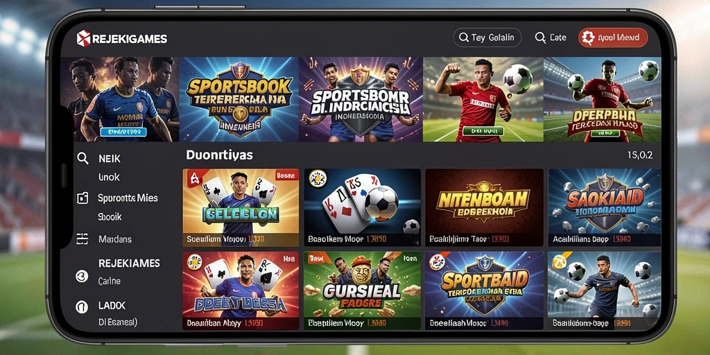Tampilan gameplay menarik dari aplikasi Sportsbook REJEKIGAMES.