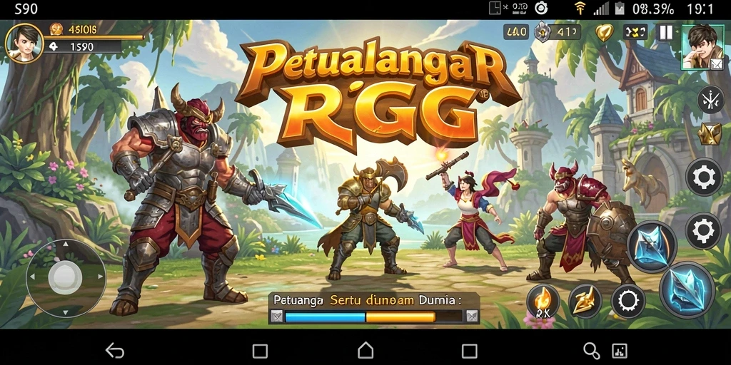 Tampilan gameplay S80 yang seru dan menantang dalam petualangan RPG.