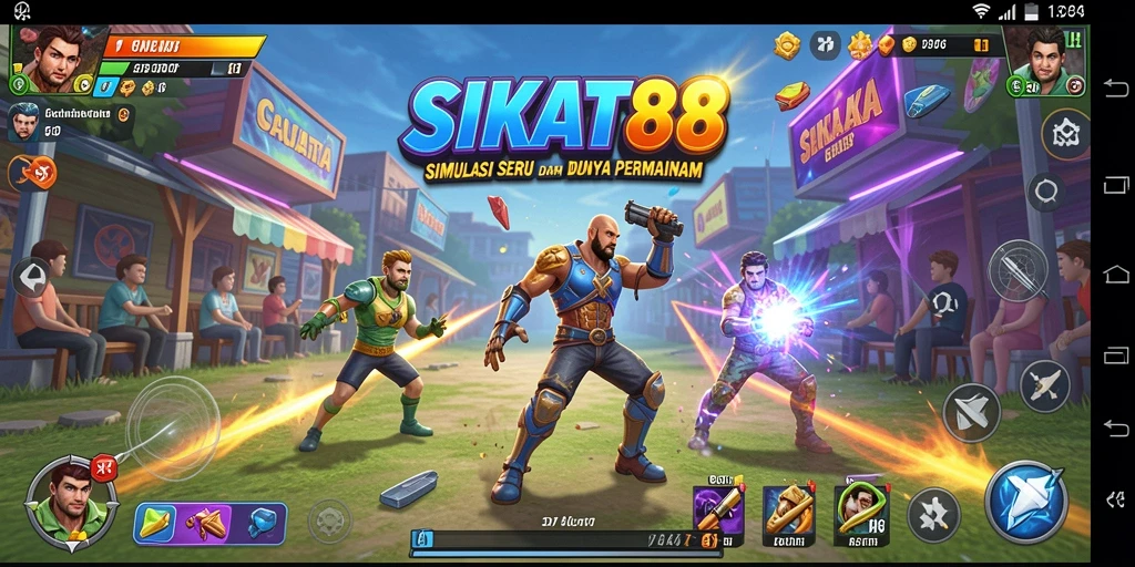 Tampilan gameplay menarik dari SIKAT88 yang memukau.