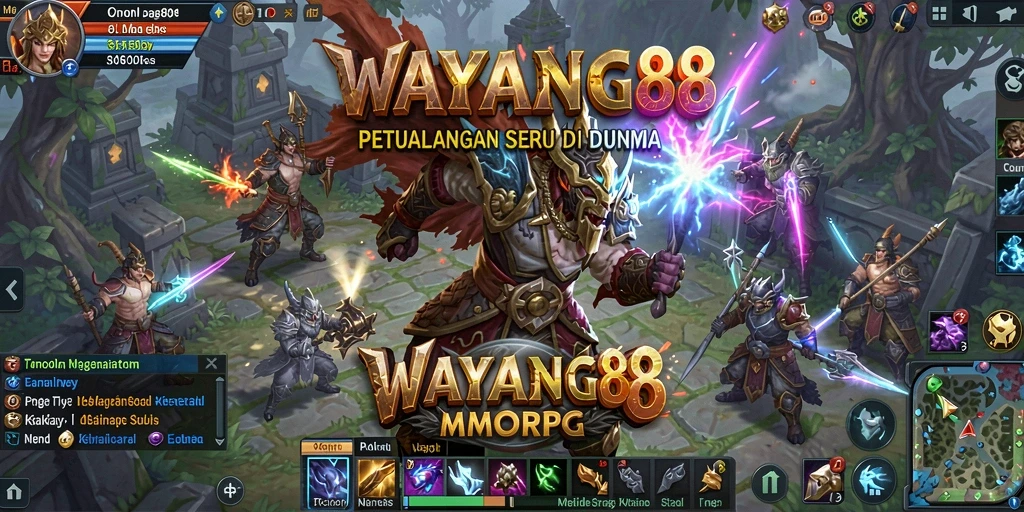 Screenshot utama WAYANG88 menampilkan gameplay mendebarkan di dunia MMORPG.